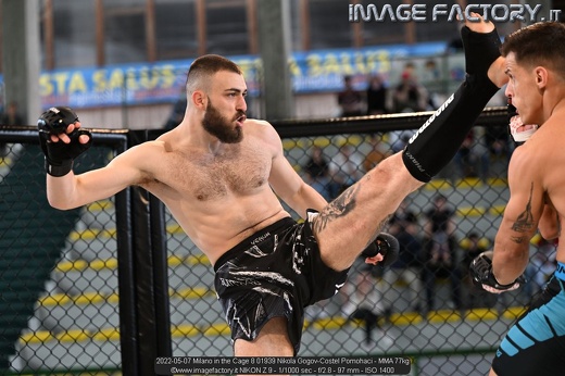 2022-05-07 Milano in the Cage 8 01939 Nikola Gogov-Costel Pomohaci - MMA 77kg